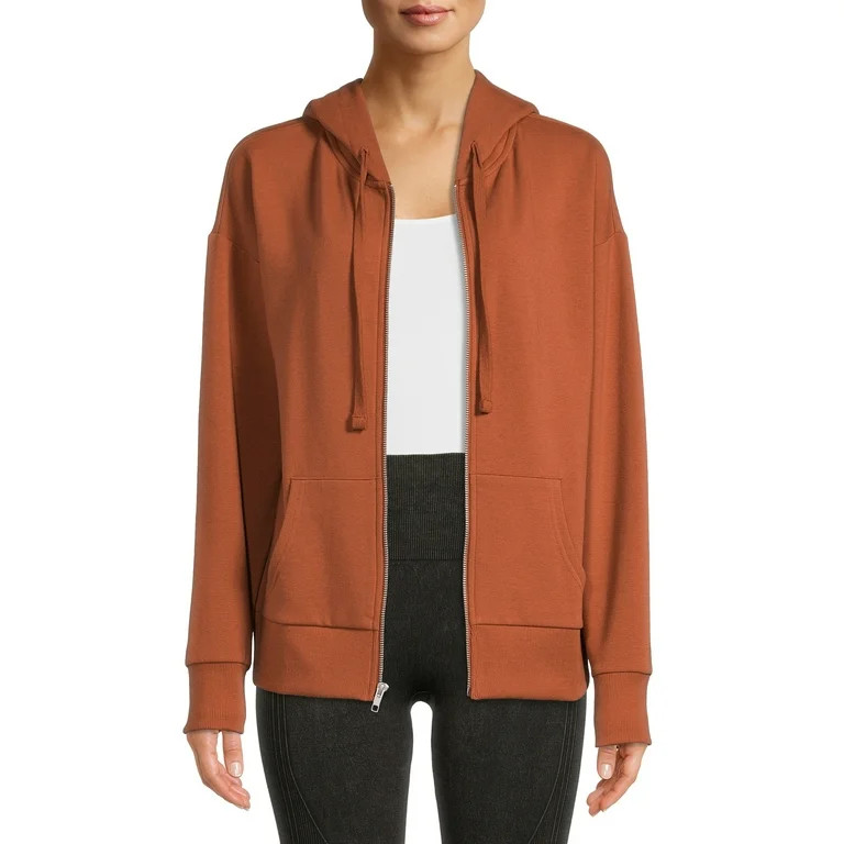 Time and Tru Women's Zip Up Hoodie - Walmart.com | Walmart (US)