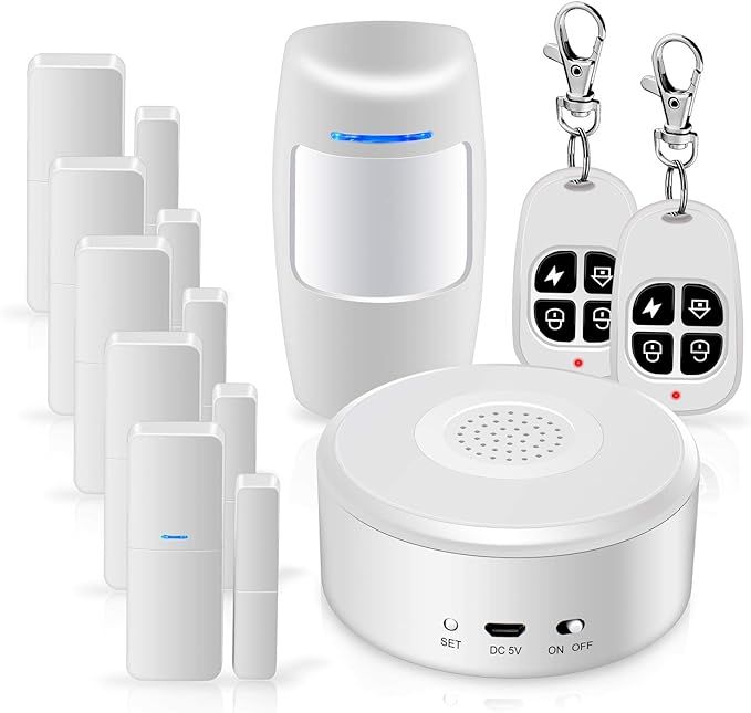 WiFi Alarm System Kit Smart Security System DIY No Monthly Fee Wireless with APP Push and Calling... | Amazon (US)