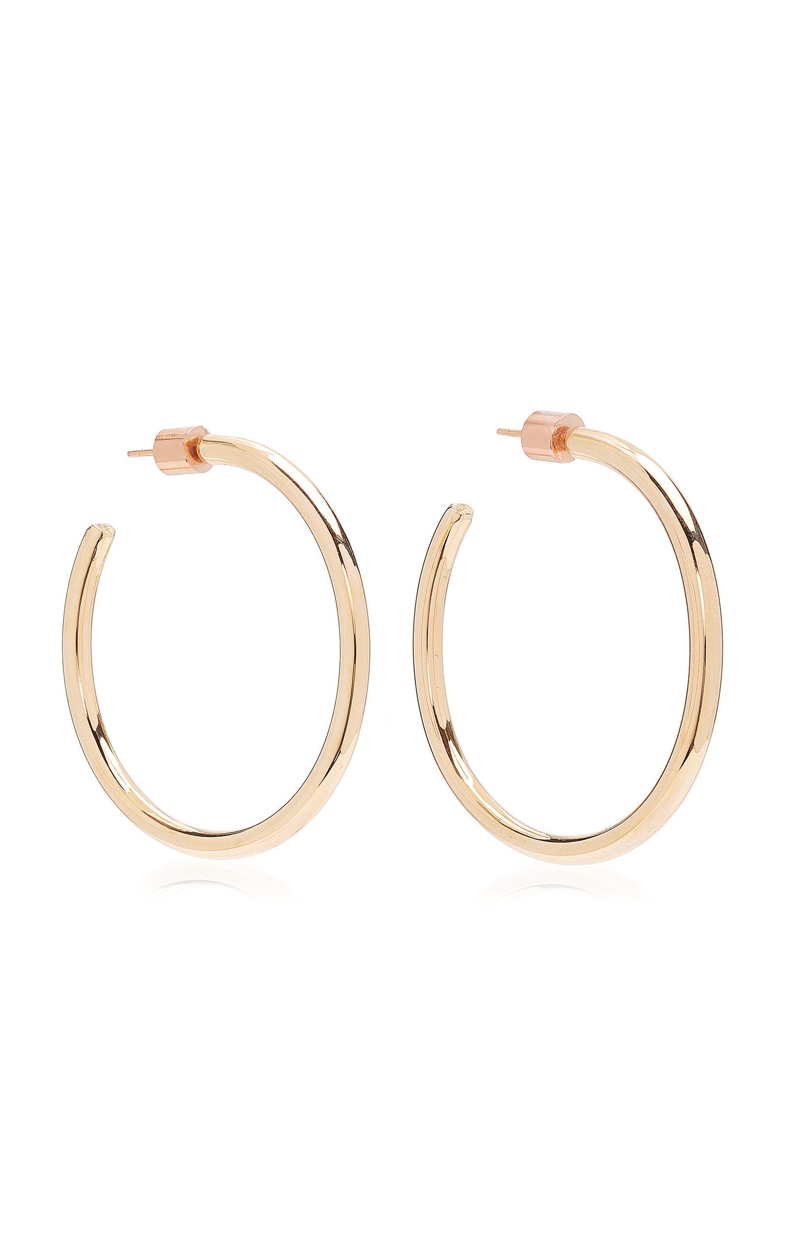 Baby Classic 14K Rose Gold-Plated Hoop Earrings | Moda Operandi (Global)