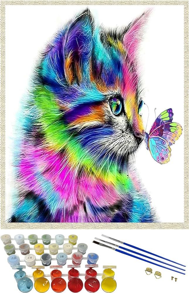 iCoostor Paint by Numbers DIY Acrylic Painting Kit for Kids & Adults Beginner – 16” x 20” C... | Amazon (US)
