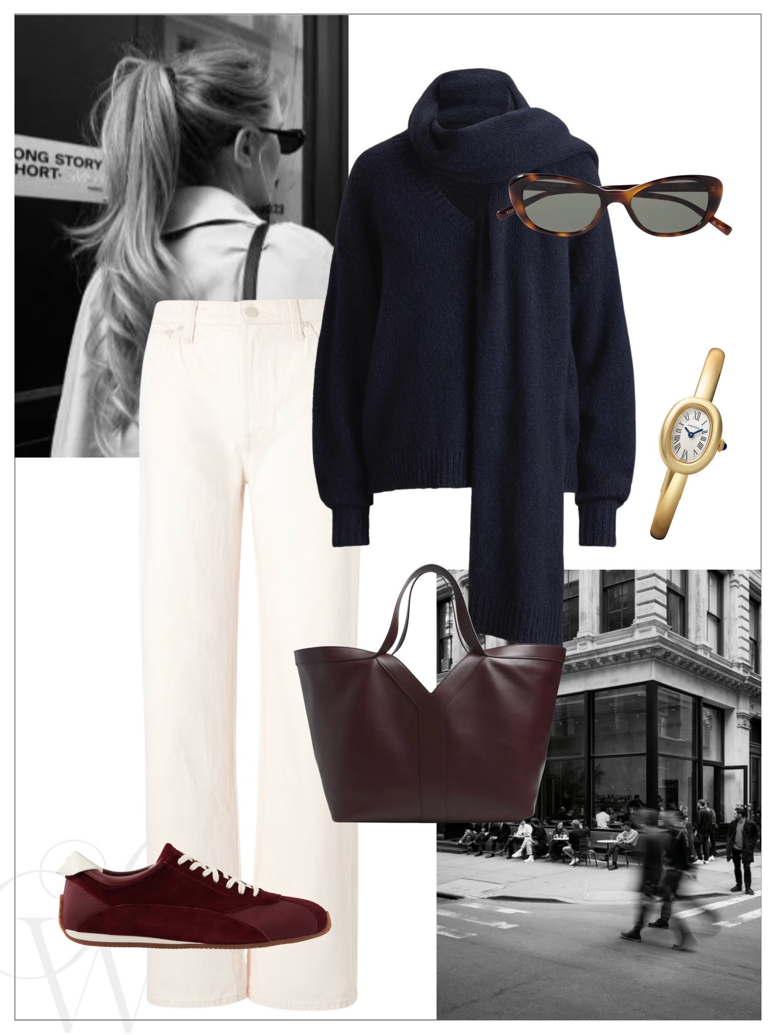 Fall outfit inspo 🍂 Scarf sweater are trending and this one is so chic!!