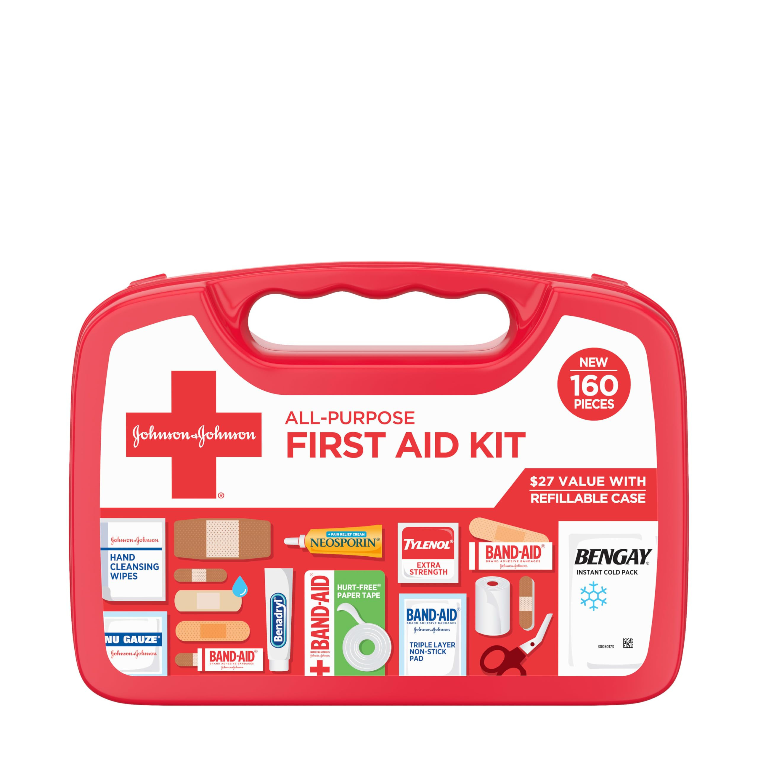 All-Purpose Portable Compact First Aid Kit for Minor Cuts, Scrapes, Sprains & Burns, Perfect for ... | Amazon (US)