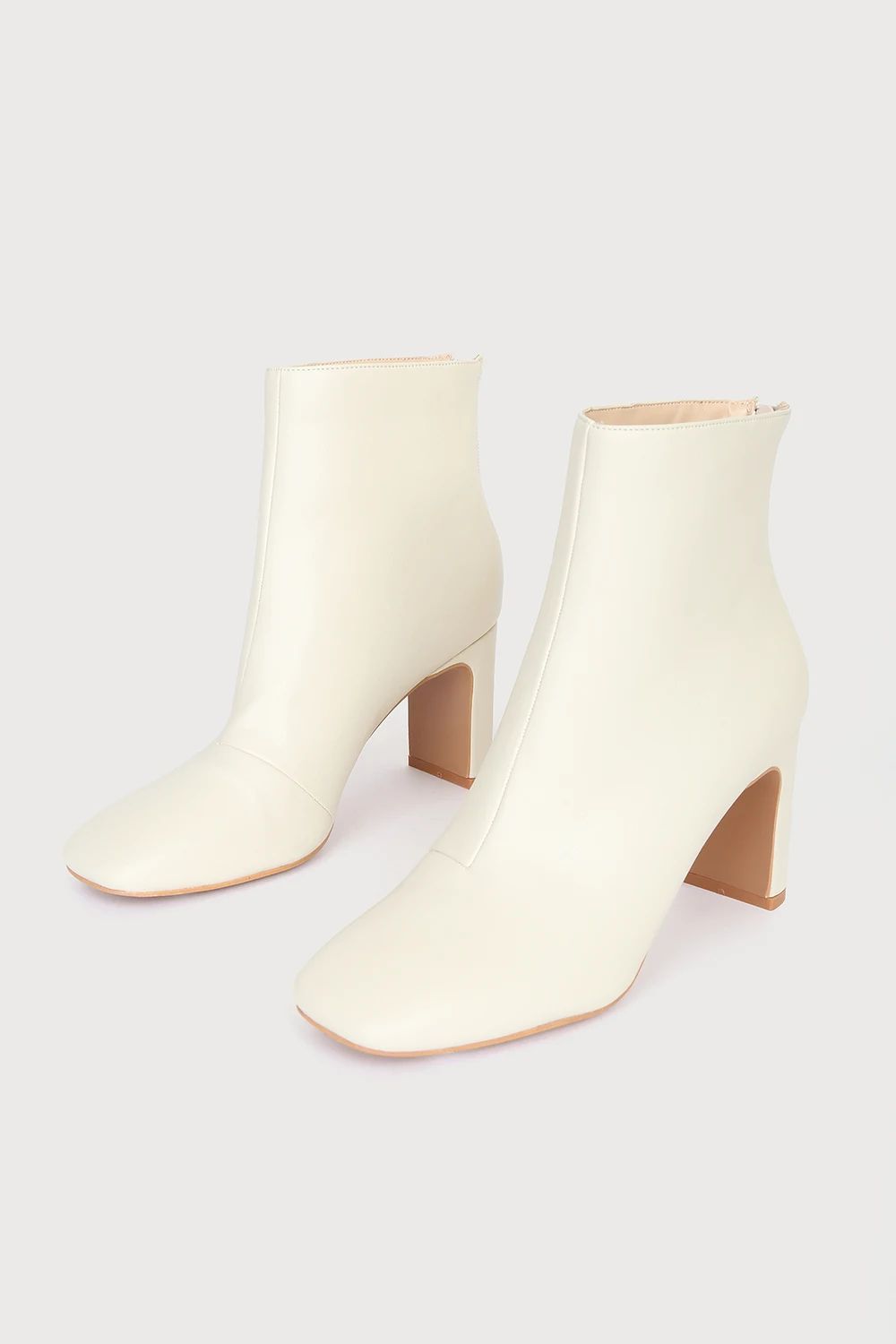 Trixie Bone Square Toe Mid-Calf Boots | Lulus (US)