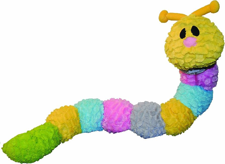 Patchwork Pet Pastel Caterpillar 35-Inch Squeak Toy for Dogs | Amazon (US)