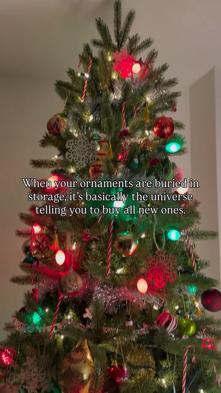 Comment “TREE” for the links to the tree and to the ornaments. 🎄

When your ornaments are buried in storage… it’s basically the universe telling you to buy all new ones.

This year’s tree is completely fresh— every single ornament is new. I’m a little sad because Zach and I have collected ornaments from everywhere we’ve traveled, and they’re all trapped in storage right now. But honestly? Starting from scratch gave this tree a whole new personality, and I kind of love the clean slate.

And yes… the tree itself is new too. This beauty is from @kingofchristmas , and she understood the assignment. The shape, the lights, the fullness. She’s the moment.

✨ Comment ‘TREE’ or ‘SHOP’ for the links.
✨ Follow @rachel.corridean for more holiday styling, décor, and cozy December moments.
.
.
.
#kingofchristmas #ad #gifted 

I’m Rachel Corridean — sharing cinematic, nostalgic fashion + lifestyle moments that make everyday life feel like a main-character movie.

Christmas tree reveal, neutral Christmas décor, King of Christmas tree review, holiday home décor ideas, Christmas ornaments 2025, new holiday decorations, Christmas decorating inspo, cozy Christmas apartment décor, winter home styling, aesthetic tree décor, holiday aesthetic ideas, Christmas tree styling, minimalist holiday décor, festive living room ideas, apartment Christmas décor 2025