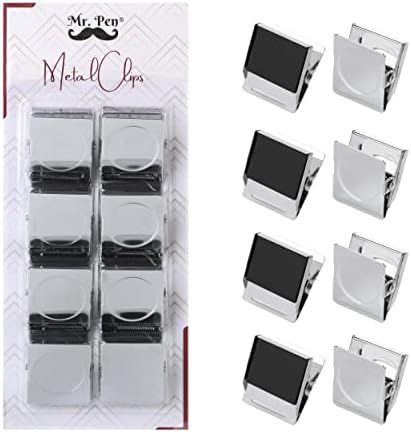 Amazon.com : Mr. Pen- Magnetic Clips, 8 Pack, Silver, 1.2 Inch, Metal Clips, Refrigerator Magnets... | Amazon (US)