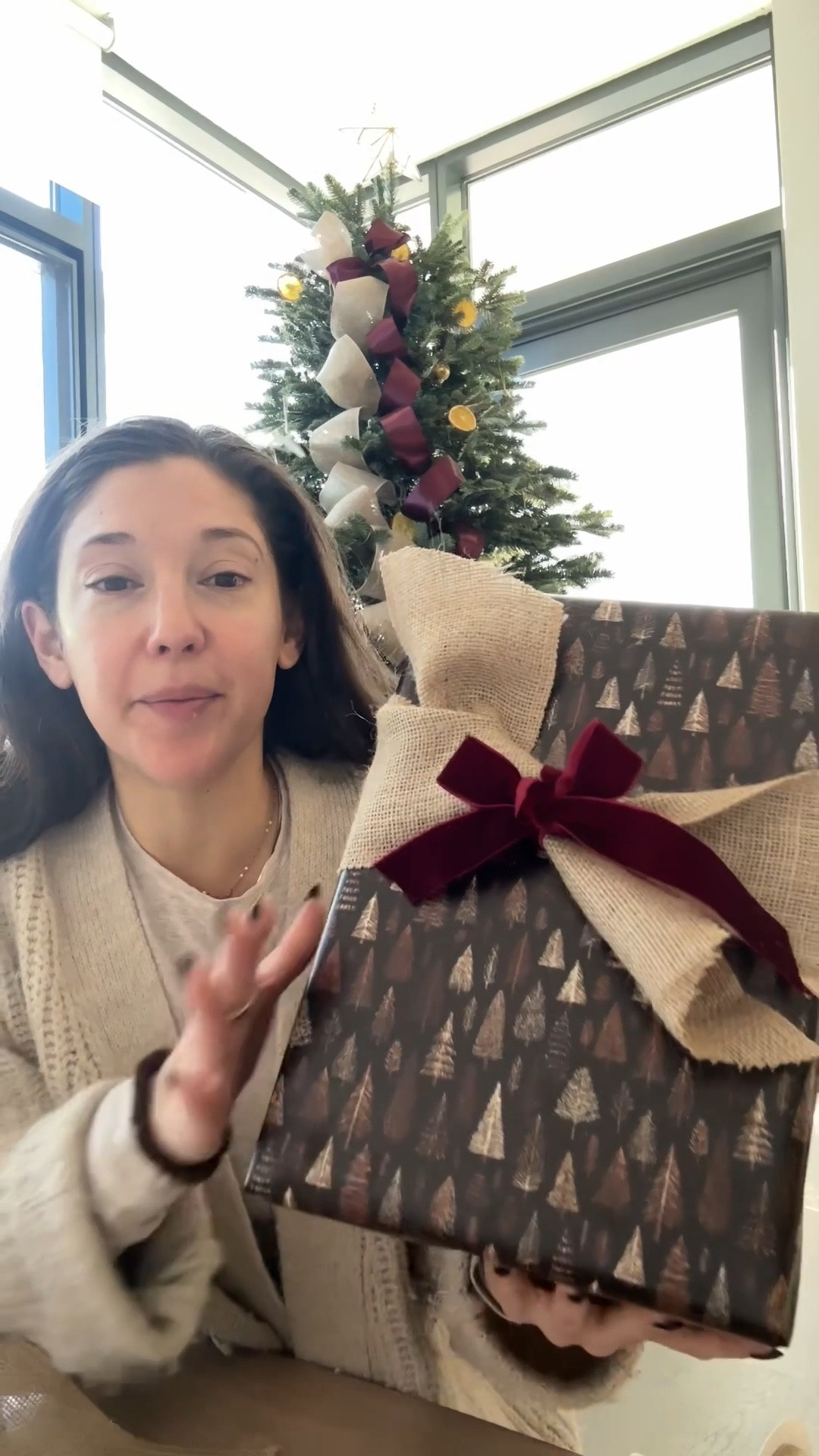 This year I’m doing a brown tan and burgundy wrapping theme and I love it so much! These aspen and arlo wrapping papers are gorgeous 🤎

#LTKstorytime #LTKSeasonal #LTKHoliday