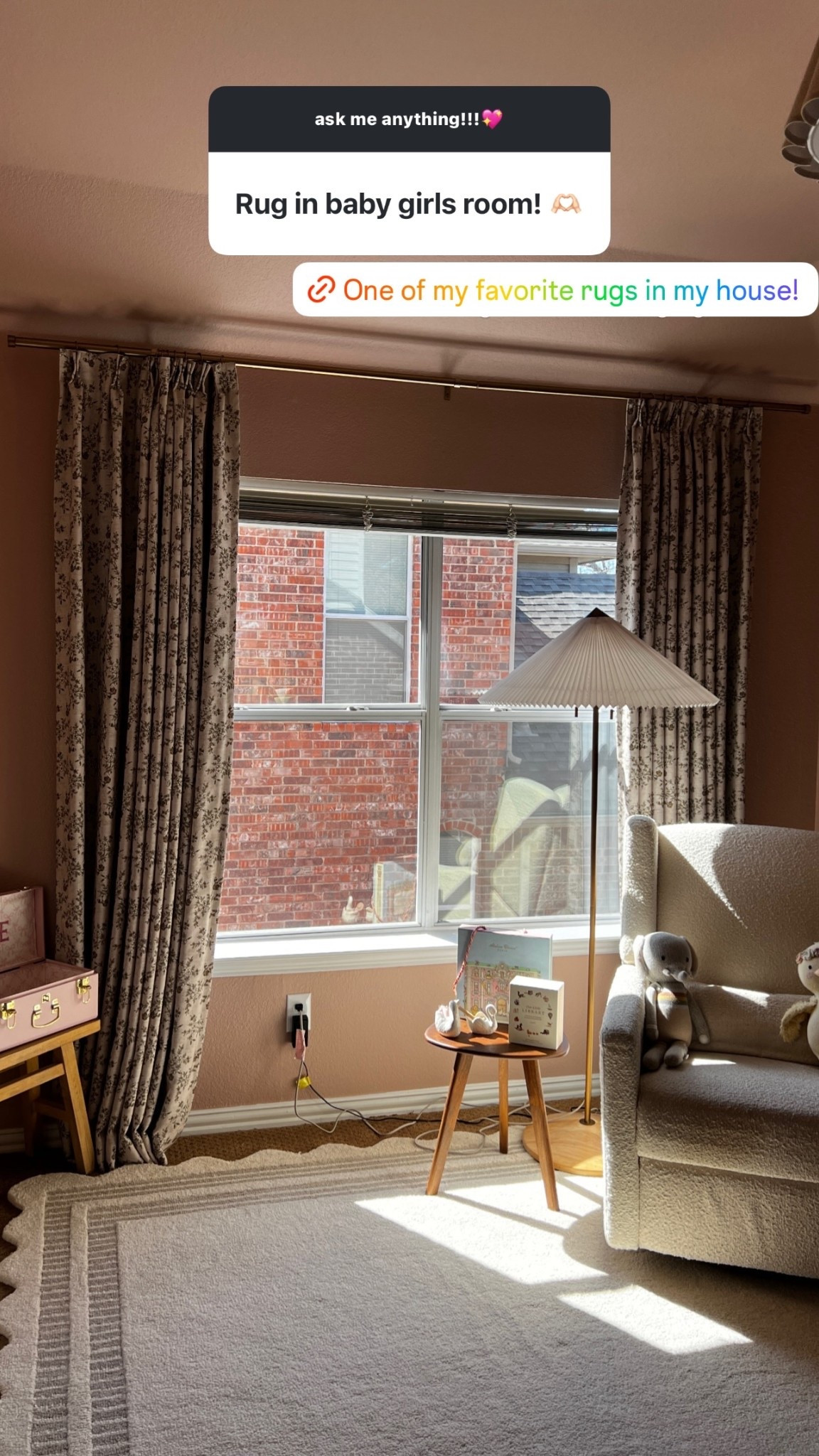 Scalloped rug in my baby girls nursery! 

#LTKBaby #LTKHome