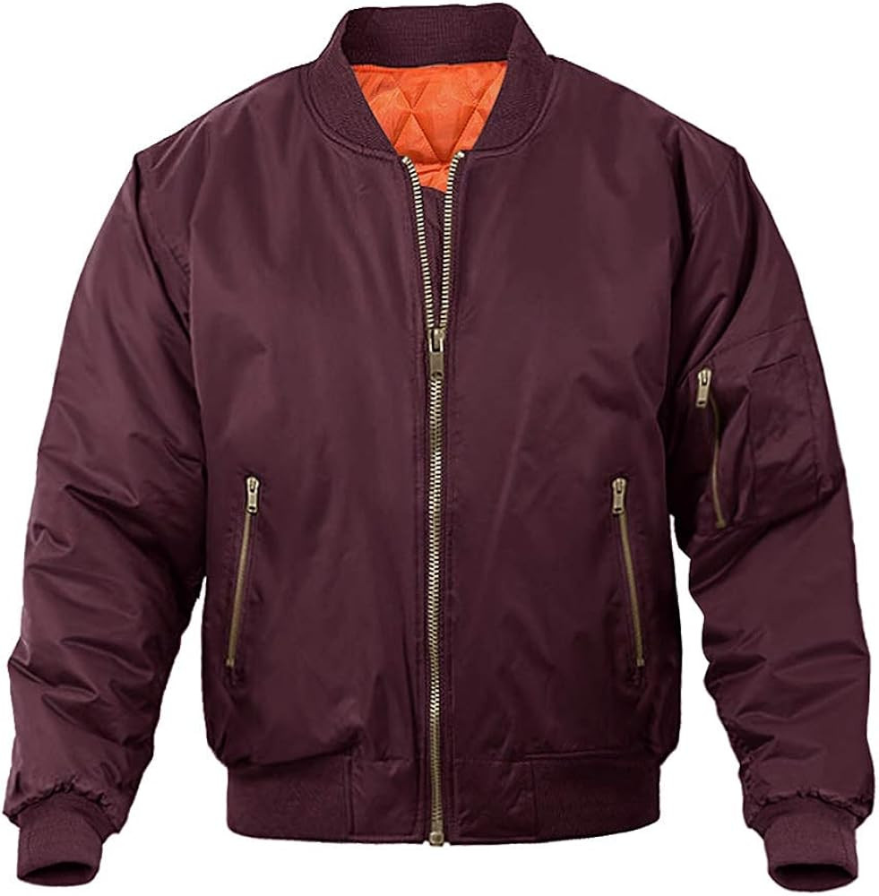 MAGNIVIT Men's Bomber Jacket Casual Fall Winter Military Jacket and Coats Outwear | Amazon (US)