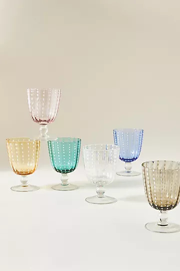 Selma Wine Glasses, Set of 4 | Anthropologie (US)