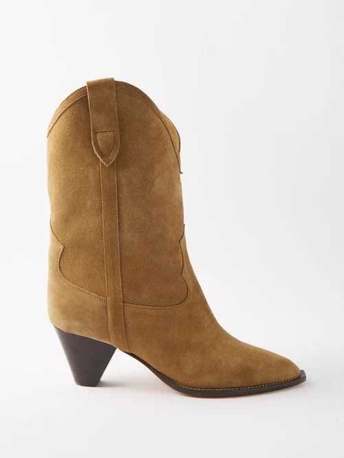 Isabel Marant - Luliette Suede Ankle Boots - Womens - Nude | Matches (US)