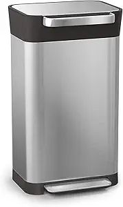 Joseph Joseph Intelligent Waste Titan Trash Can Compactor with Odor Filter, Holds Up to 90L After... | Amazon (US)