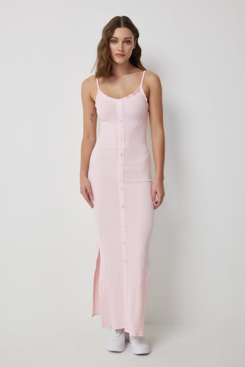 Maxi Bodycon Button Front Dress | Ardene