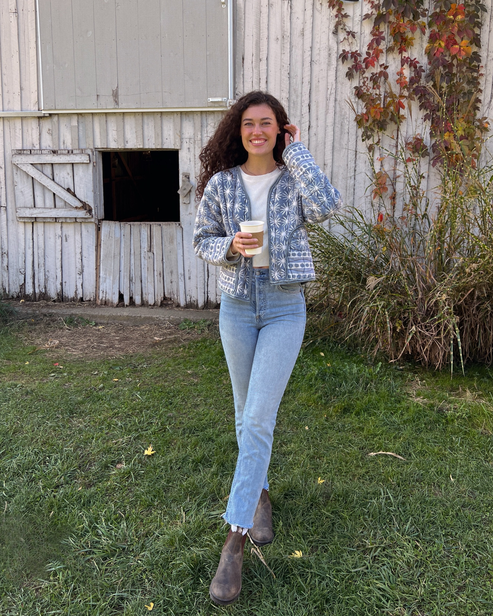 Favorite fall jacket 🤍🫐🧺

#LTKHolidaySale #LTKSeasonal