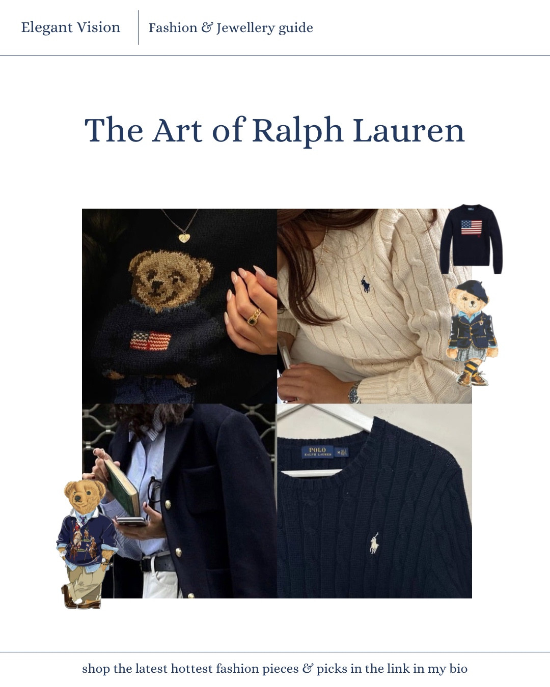 The art of Ralph Lauren #RalphLauren
#PoloRalphLauren
#RalphLaurenStyle
#RLCollection
#RalphLaurenLife
#RalphLaurenOutfits
#PreppyStyle
#ClassicStyle
#RalphLaurenFashion
#RalphLaurenLove

#LTKStyleTip #LTKGiftGuide #LTKSeasonal