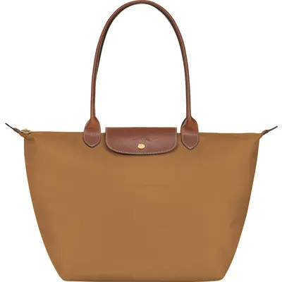 Longchamp Large Le Pliage Tote in Orange/Orange at Nordstrom | Nordstrom