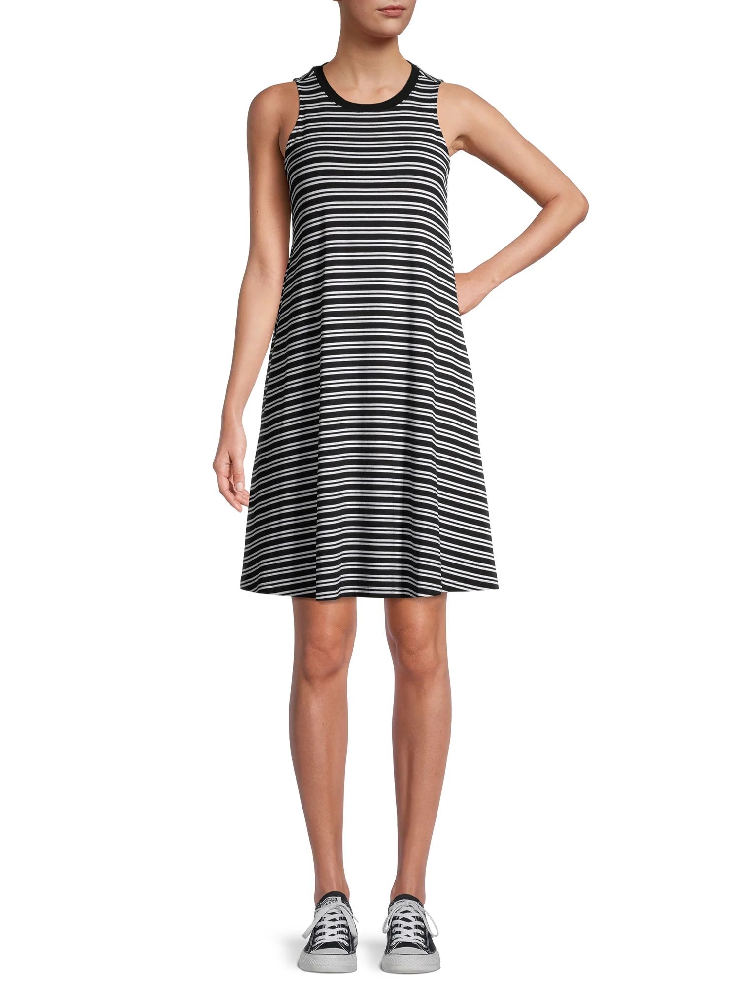 Time and Tru Women's Sleeveless Knit Dress | Walmart (US)