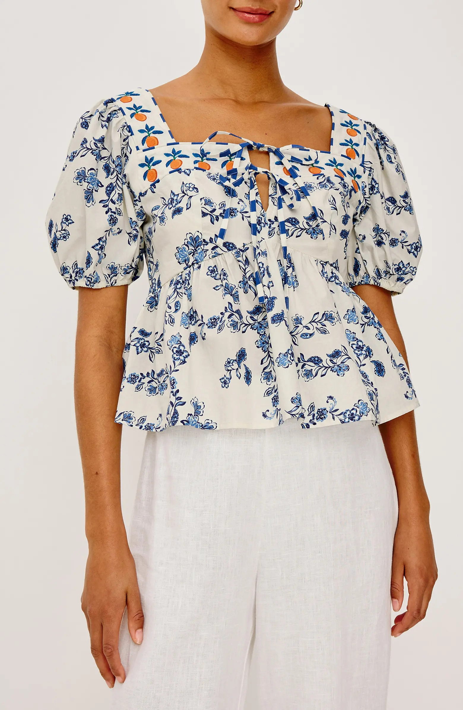 Rails Presley Floral Print Puff Sleeve Shirt | Nordstrom | Nordstrom