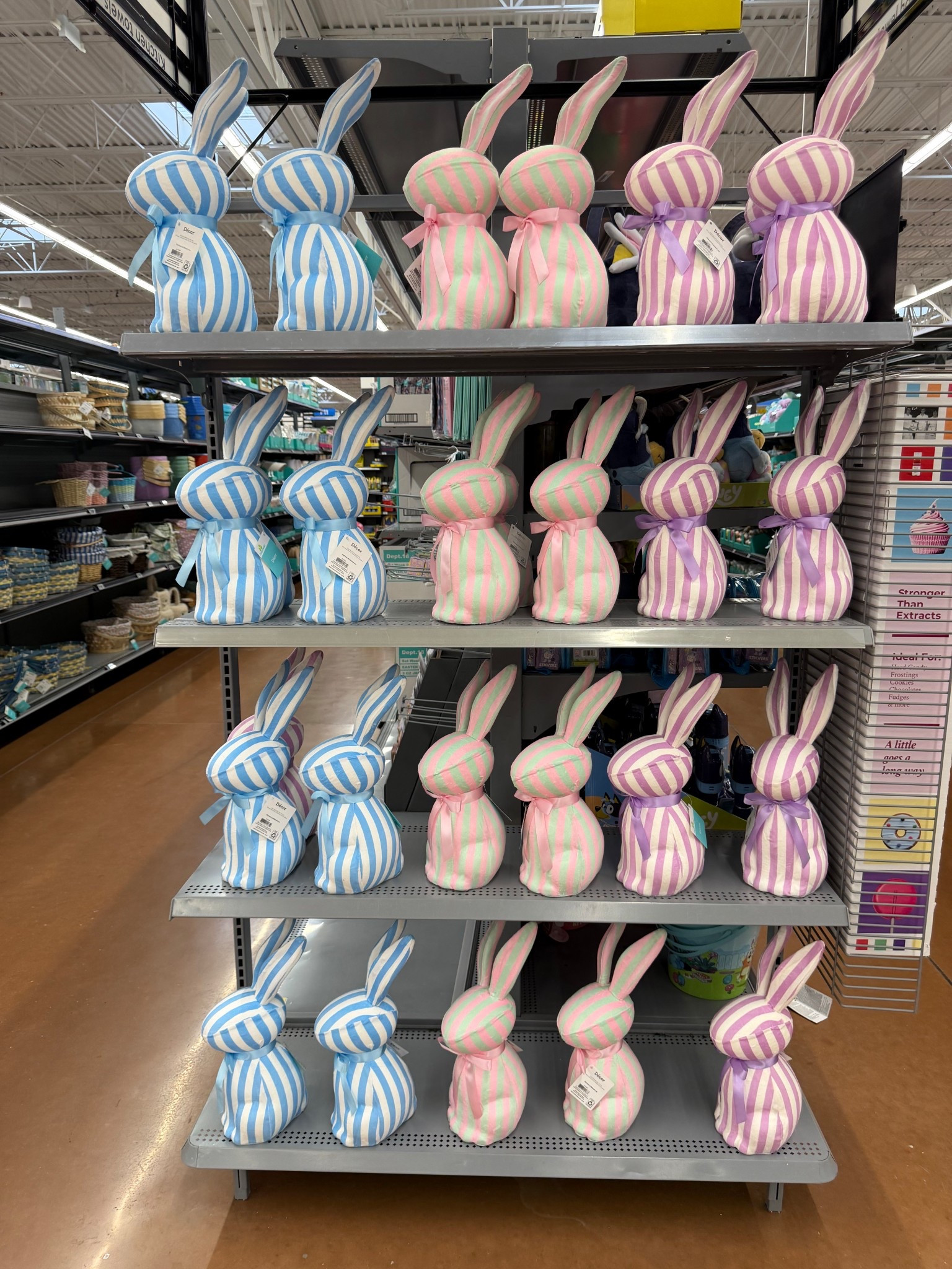 I could definitely get on board with these striped bunnies for spring 🐰🎀 The soft pastel stripes and little satin bows make them such a sweet addition to Easter decorating.

I love how cute they look styled together in the blue, pink, and lilac — it instantly adds a pop of color to a mantel, entry table, or shelf for spring.

#EasterDecor #SpringDecor #PastelDecor #EasterFinds #SeasonalDecor

#LTKSeasonal #LTKHome