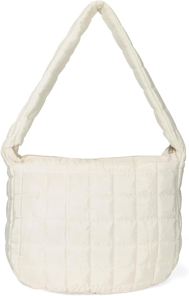 YFGBCX Quilted Tote Bags for Women Lightweight Quilted Padding Shoulder Bag Down Cotton Padded La... | Amazon (US)