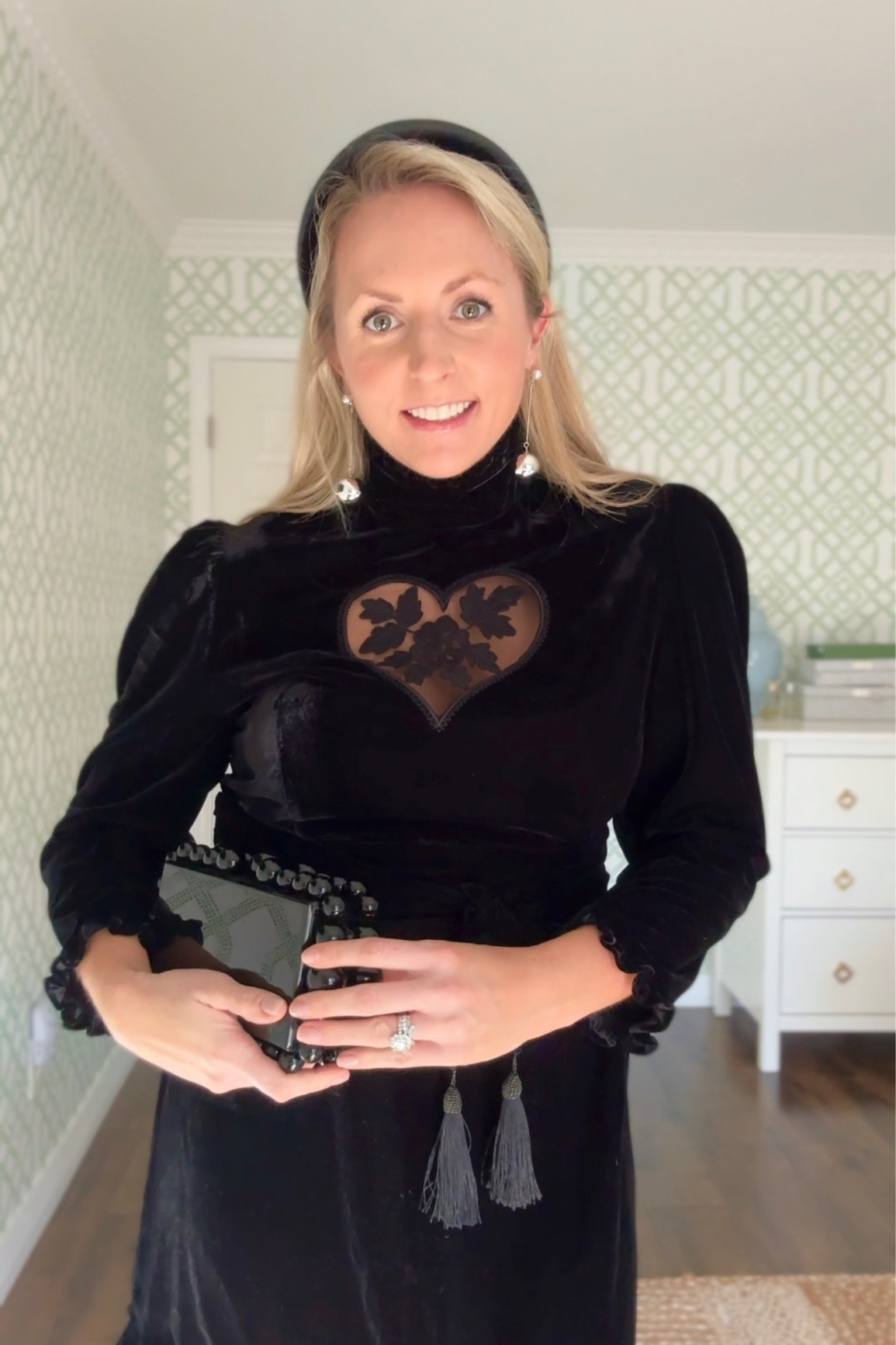 ~ the PRETTIEST little black dress to wear all winter from Kristinit! It’s so unique and so well made! I love it 🫶🏻 

Fit note: if you are petite (5’2 or under), know that the torso was a bit long on me. I was able to raise the waist a few inches and it fit perfectly! I’m wearing the medium, however might have been able to take the small (I had a lot of room!)! If you are in between sizes, I would definitely choose the smaller or the 2 for this style and take a look at the size chart on her website! 