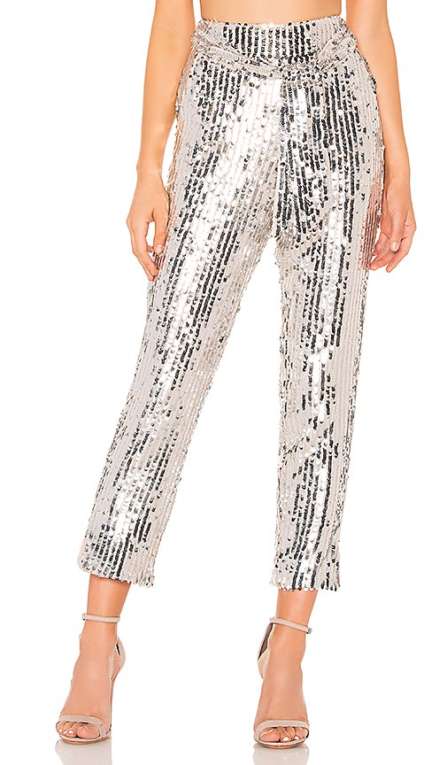 MAJORELLE Tarzona Pant in Silver | Revolve Clothing (Global)