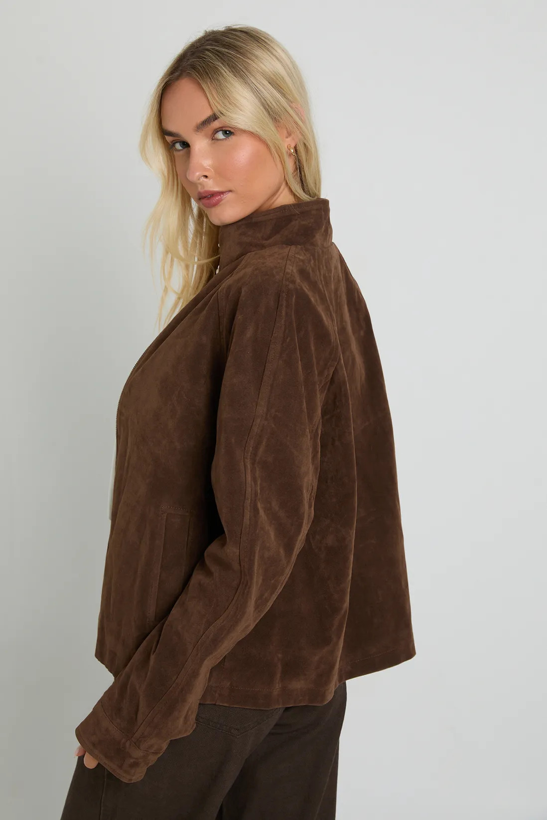 Faux Suede Bomber Jacket | Boohoo.com (UK & IE)