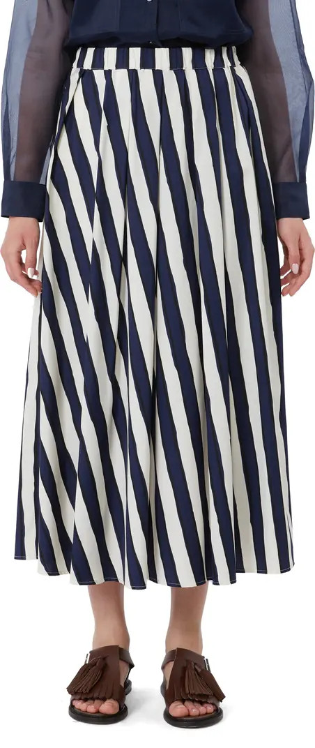 Weekend Max Mara Uomo Stripe Cotton Skirt | Nordstrom | Nordstrom