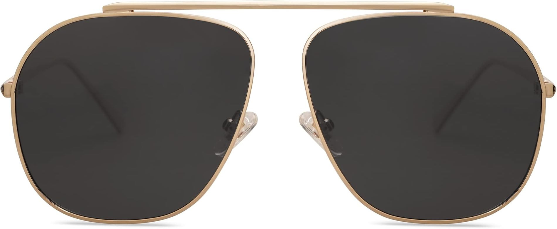 SOJOS Retro Oversized Square Polarized Aviator Sunglasses Womens Mens Classic Vintage Metal Sunni... | Amazon (US)