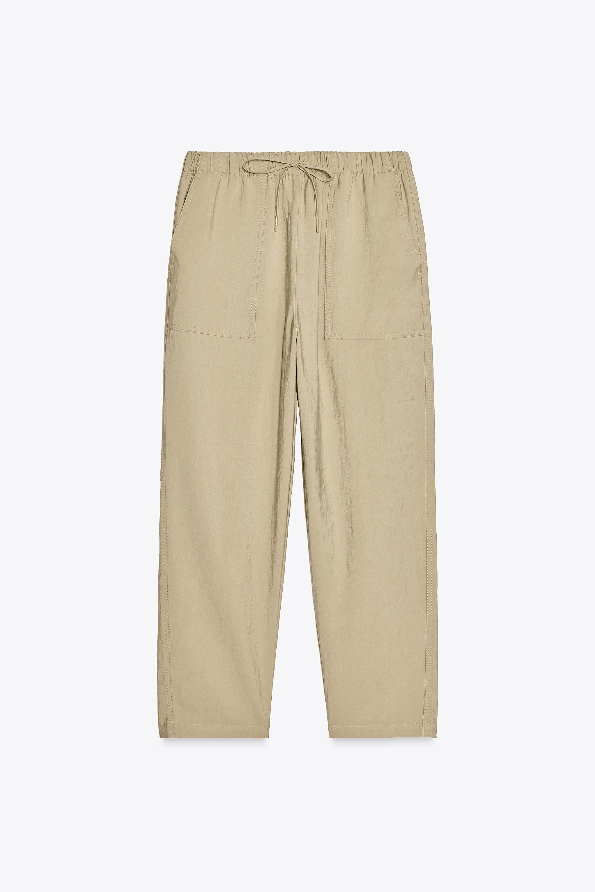 TROUSERS WITH AN ELASTICATED WAISTBAND | Zara UK