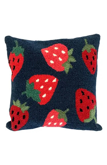 R16 HOME Strawberry Toss Indoor/Outdoor Throw Pillow in Indigo Red at Nordstrom Rack | Nordstrom Rack