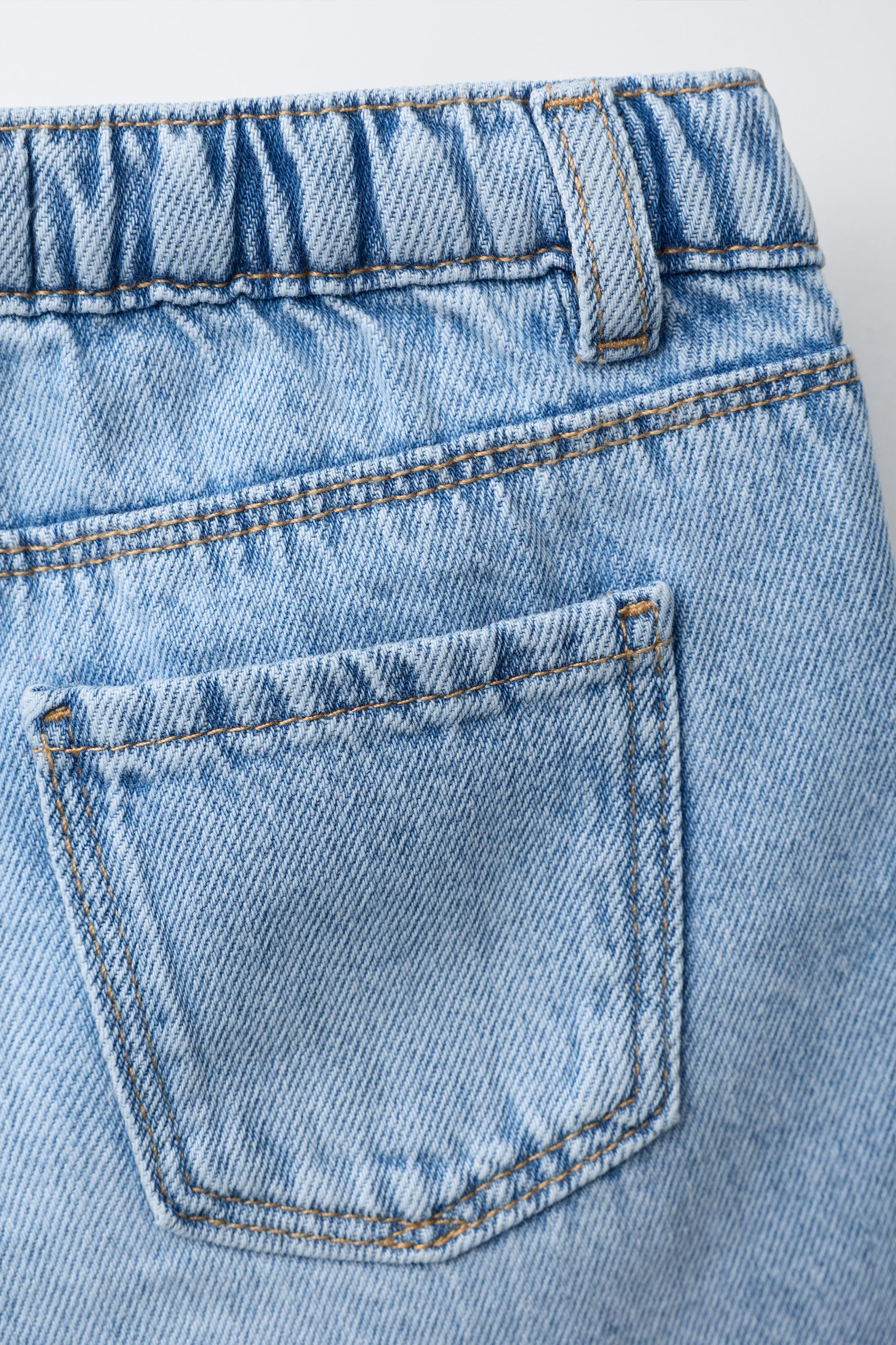 WAVY DENIM BERMUDA SHORTS | Zara UK