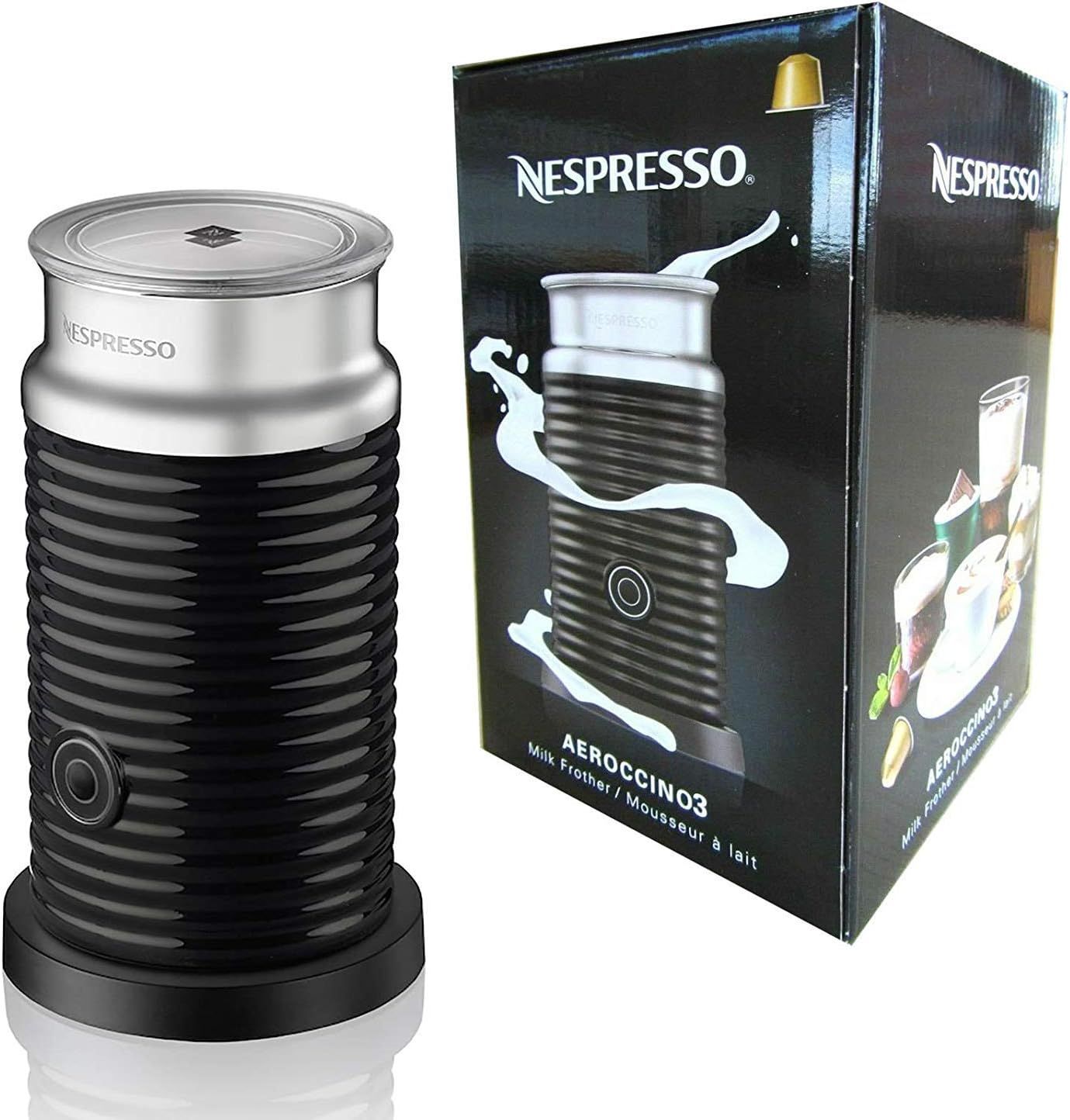 Nespresso Aeroccino 3 Milk Frother Black - Complete Standalone Unit | Amazon (UK)