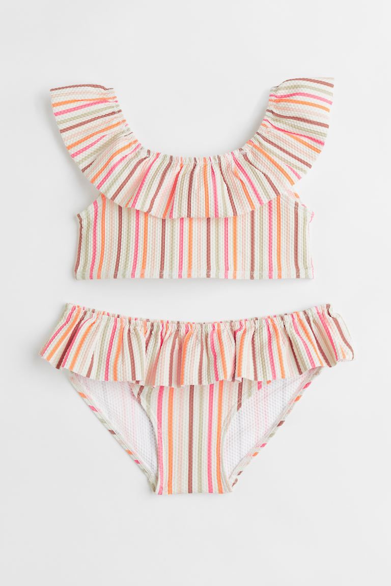 Patterned Flounced Bikini | H&M (US + CA)