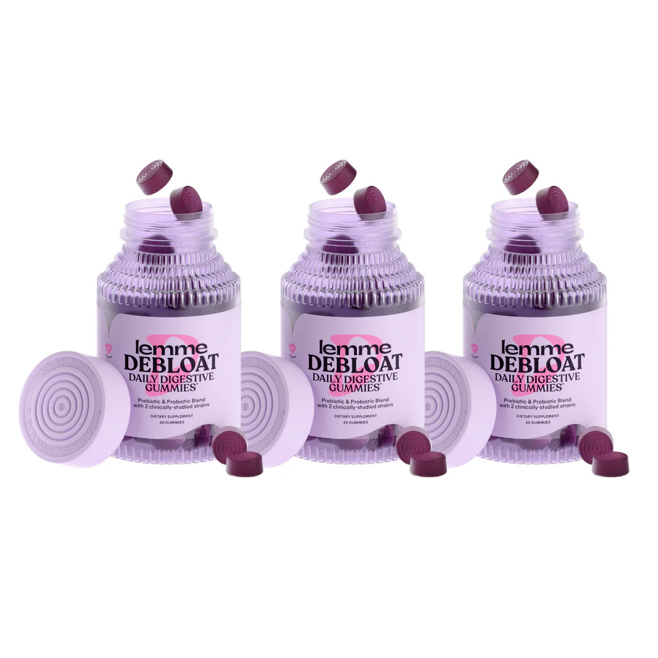 Lemme Debloat Gummies - 3 pack | Lemme