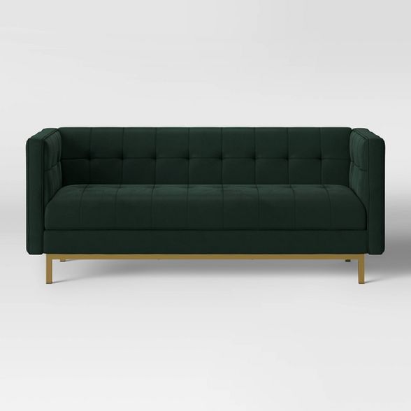 Cologne Tufted Track Arm Sofa Emerald Green - Project 62&#8482; | Target