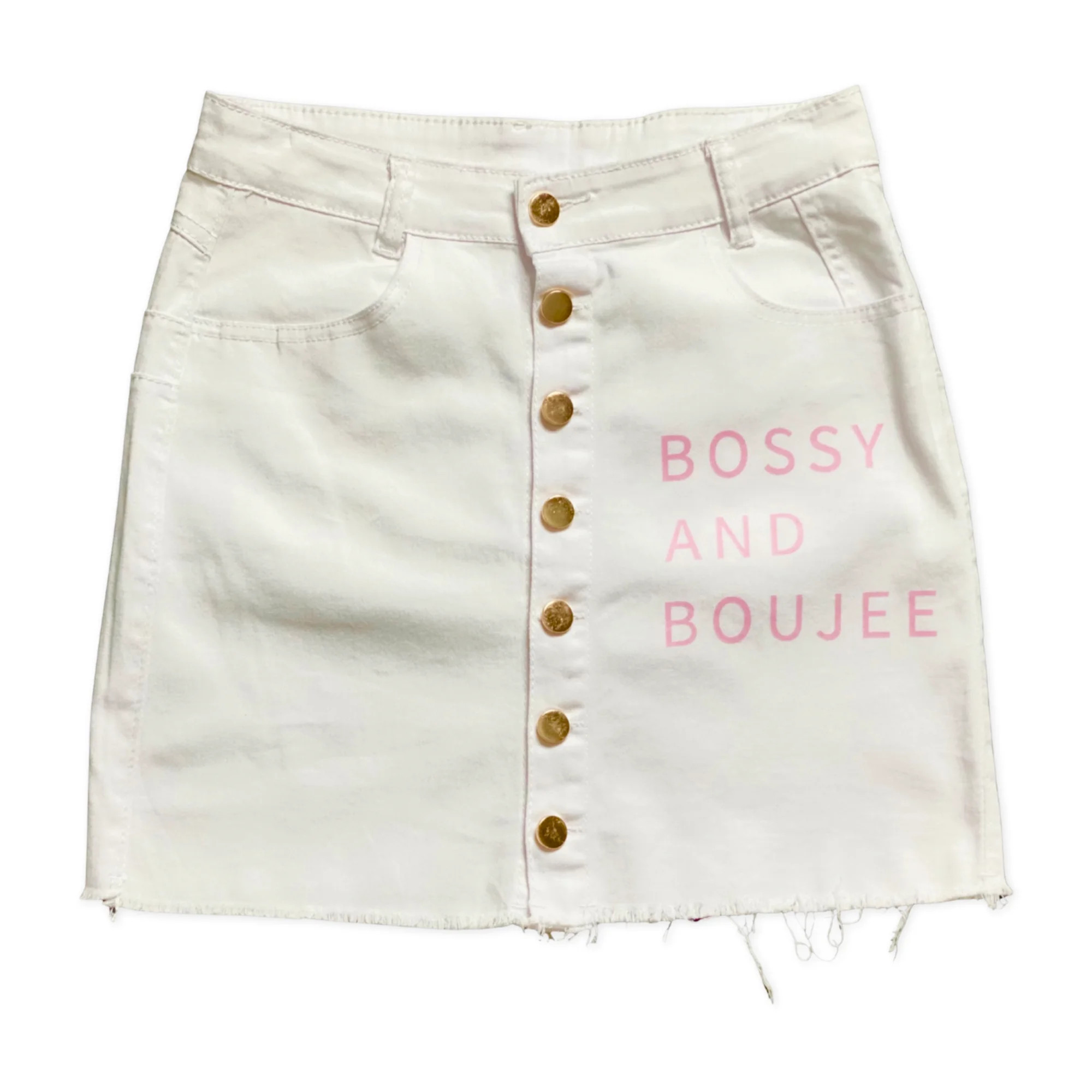 "IM HER" High Waist, Jean Skirt | Walmart (US)