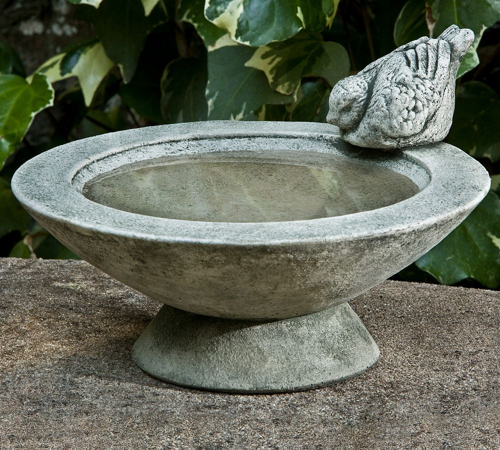 Milan Concrete Bird Bath | Pottery Barn (US)