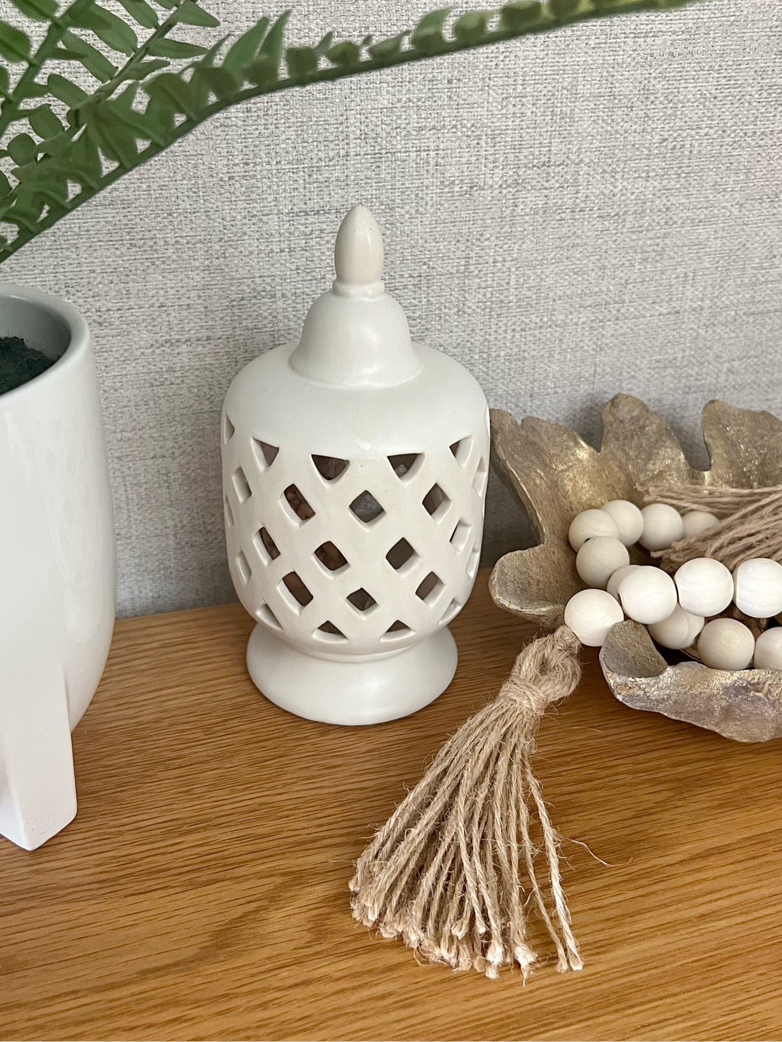 Hi everyone! Thought I’d share this fragrance jar. It has a small bag of Potpourri inside. It’s very pretty on the sideboard & will still look nice once the scent has gone. I’ve also linked a similar wood bead garland to get the same look. 

U.K. blogger, homeware, decor, home style accessories, interior, Amazon, TKmaxx  


#LTKeurope #LTKhome #LTKstyletip