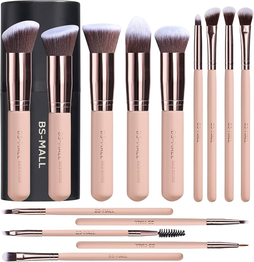 Makeup Brushes BS-MALL Premium Synthetic Foundation Powder Concealers Eye Shadows Makeup 14 Pcs B... | Amazon (US)