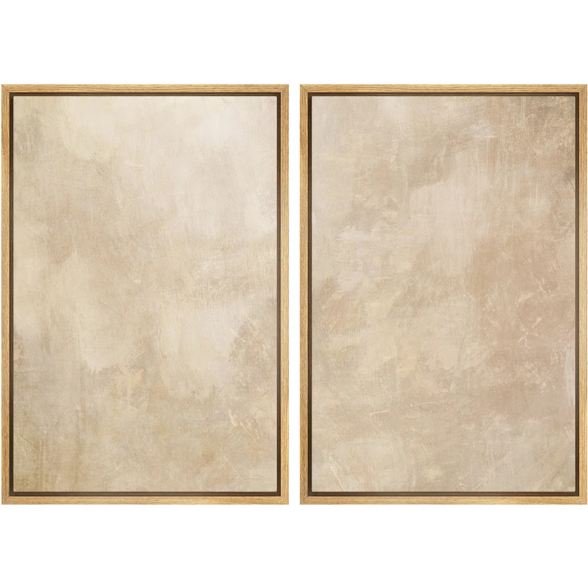 Neutral Abstract Background Artwork, Living Room Pictures, Framed Canvas Giclee Print Wall Art | Wayfair North America