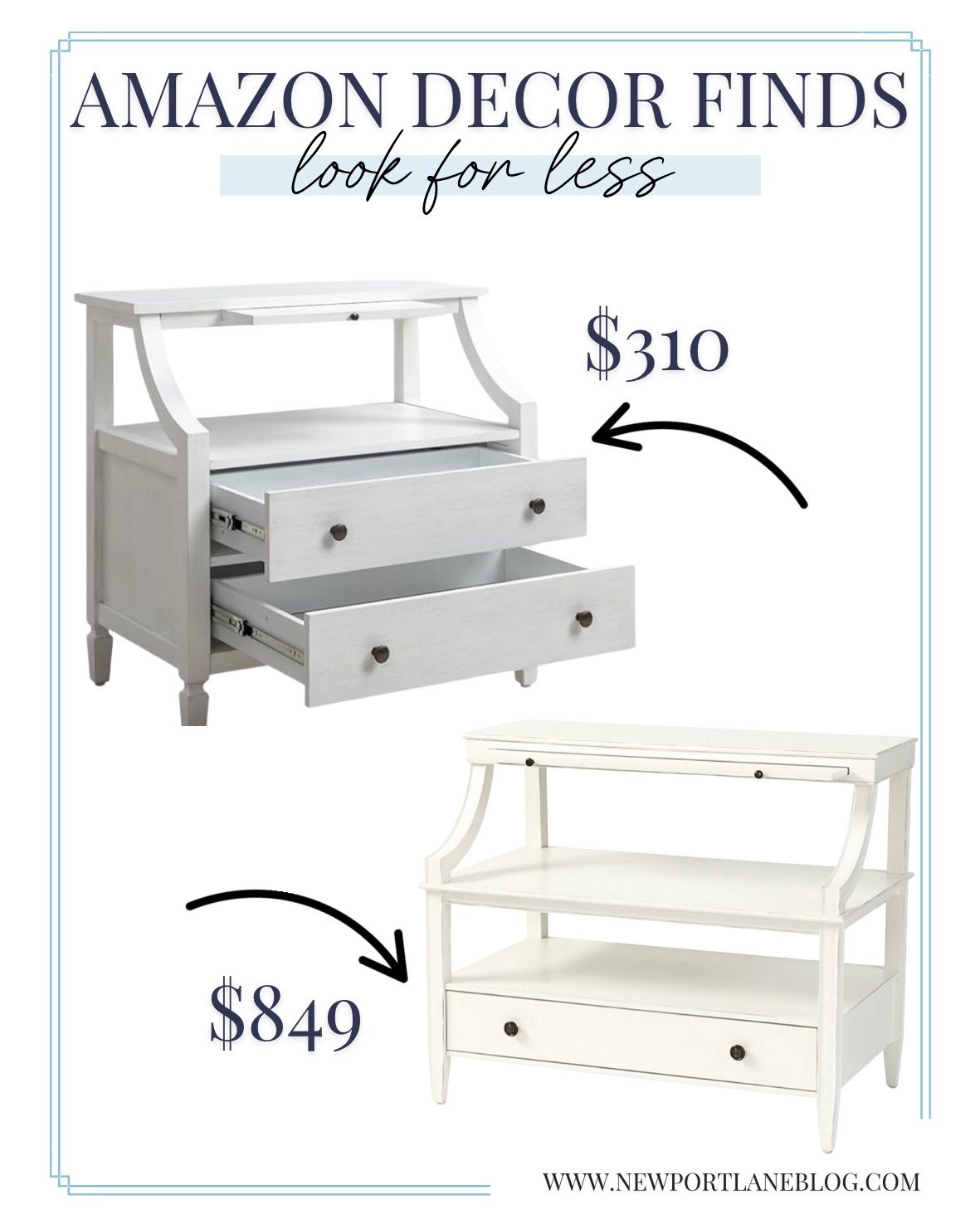 Why pay more when you don't have to? Found this incredible designer alternative for this on Amazon that gives you the same style for a fraction of the price.
bedroom nighstand, furniture finds, design tips, minimalist aesthetic, look for less, save vs splurge, coastal home, organization hack

#LTKSeasonal #LTKU #LTKHome