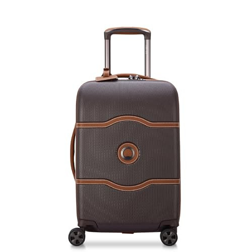 DELSEY PARIS Chatelet Air 2.0 Hardside Luggage with Spinner Wheels, Chocolate Brown, Carry on 19 Inch | Amazon (US)