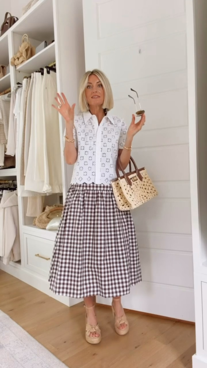 This dress is so versatile! I love how it turned out here as a skirt! Wearing XS in the top & size 0 in the dress.

Loverly Grey, Ann Taylor, spring fashion, spring outfit ideas, gingham dress

#LTKWorkwear #LTKSeasonal #LTKootd