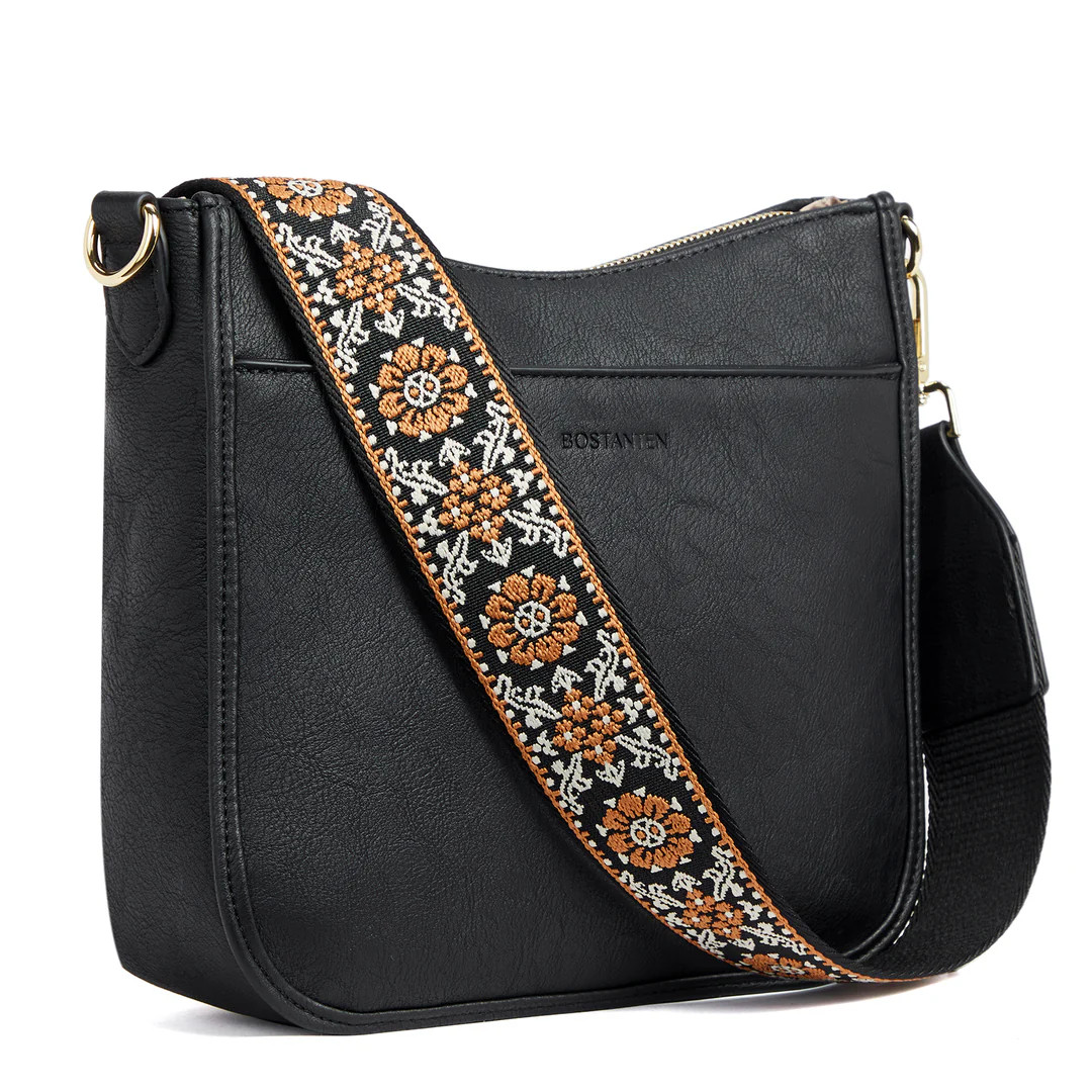 Nola Colorful straps Medium Hobo Crossbody Bag | Bostanten