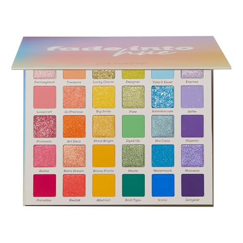 ColourPop Fade Into Hue Eyeshadow Palette - Multi-Color Eye Makeup Palette with Matte, Metallic & Glitter Finishes - High-Pigment Eye Makeup with a Long-Wearing Formula (0.8 oz) | Amazon (US)
