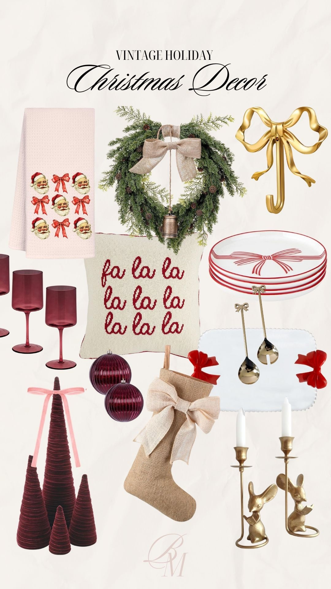 Christmas Decor | Vintage Holiday | Pink, Burgundy & Gold ✨

#LTKHome #LTKSeasonal