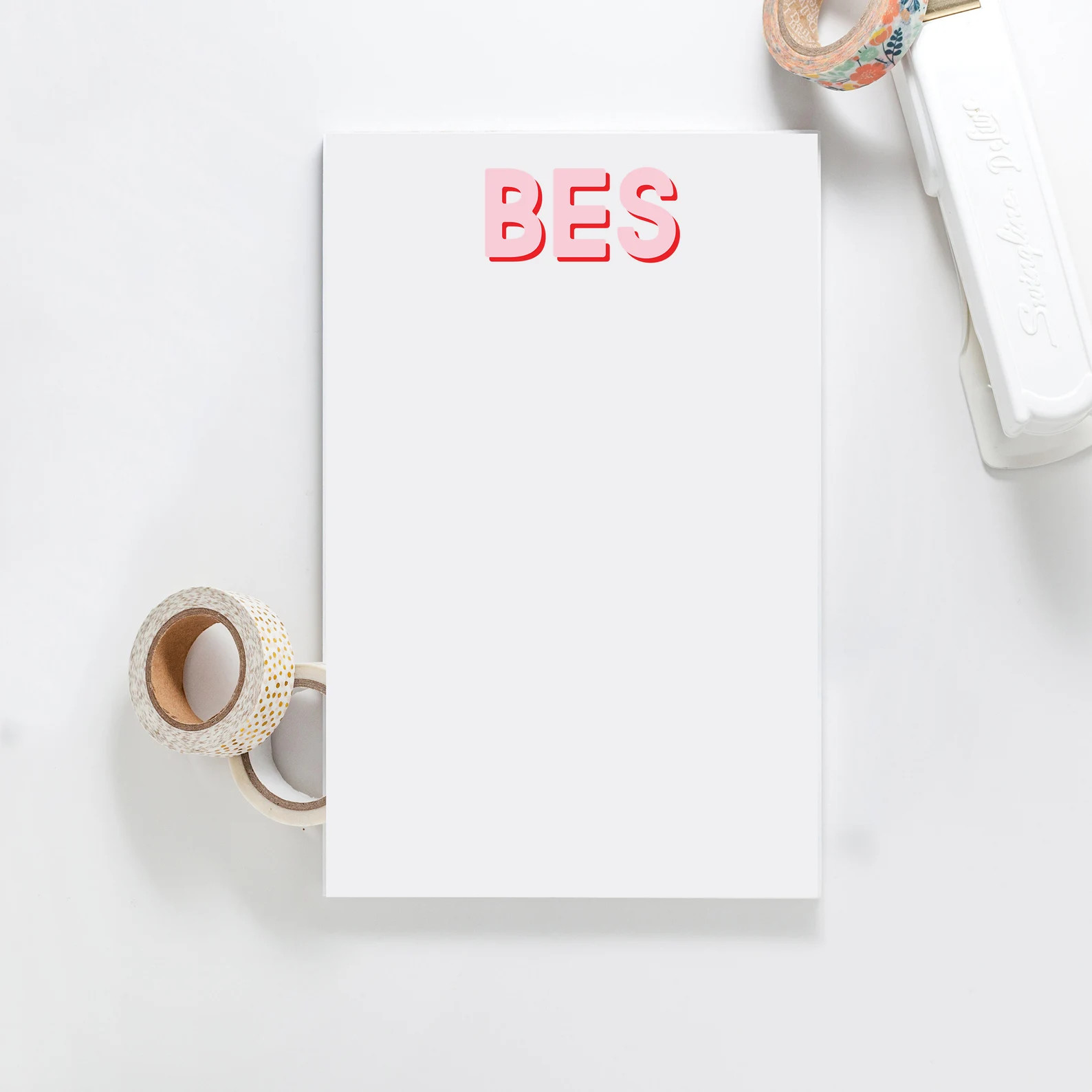 Modern Classics Monogram Notepad, Custom Notepad, Personalized Paper Goods, Kids Notepad, Teacher... | Etsy (US)