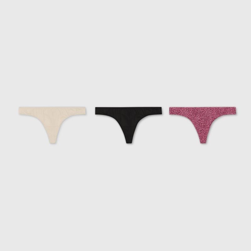 Hanes Women's 3pk Renew Microfiber Thong - Assorted | Target