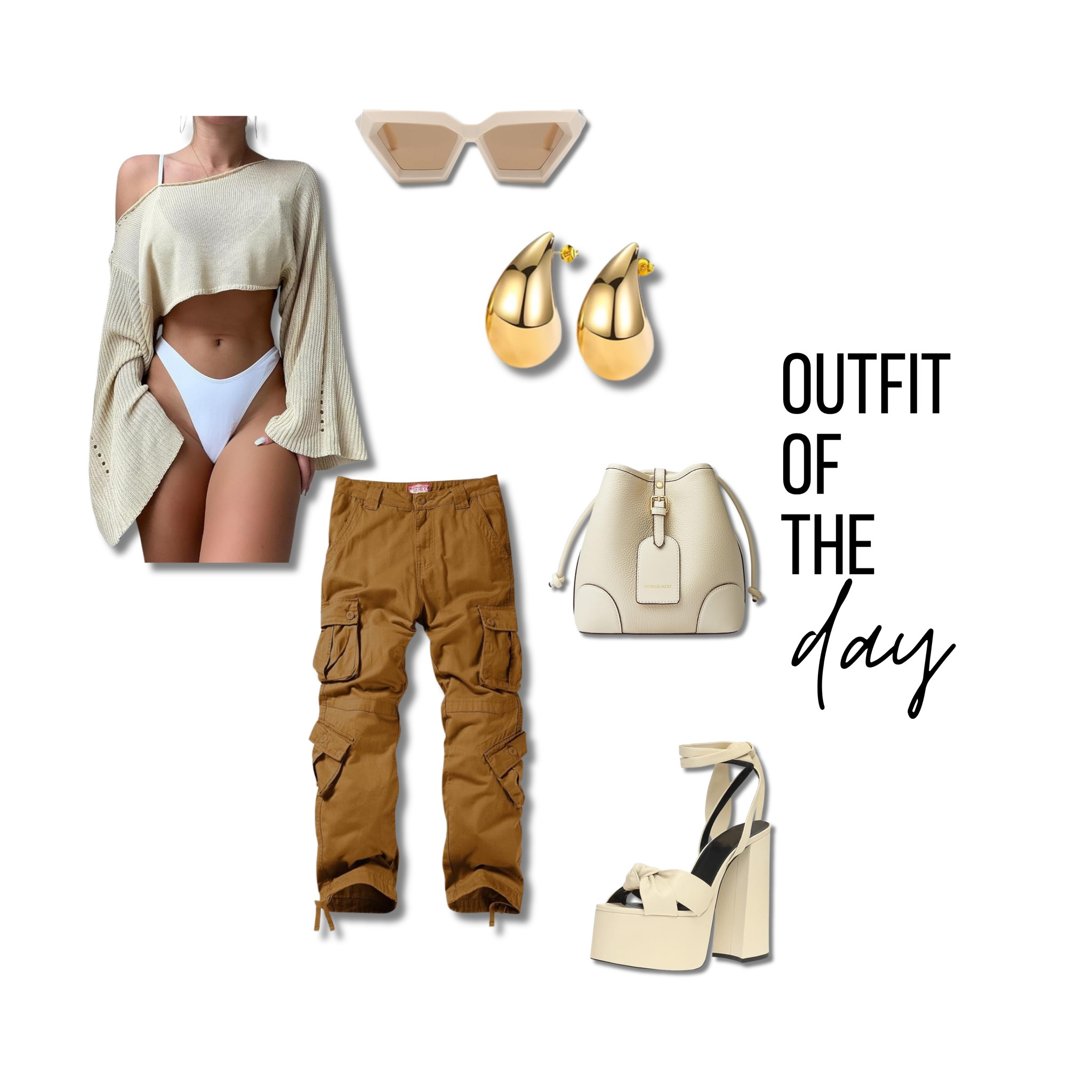 Neutral cargo pants styling outfit of the day!

#LTKSpringSale #LTKSeasonal #LTKstyletip